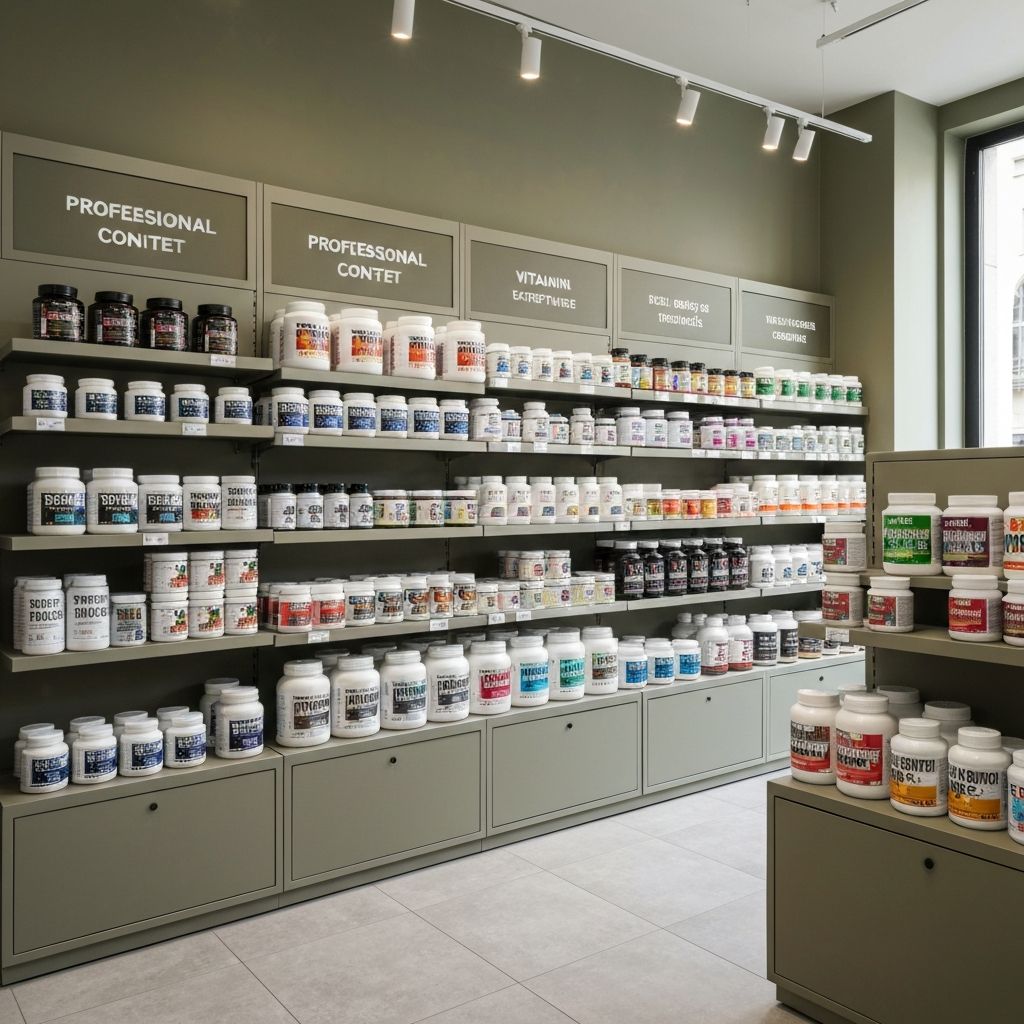 Nutrition store categories overview